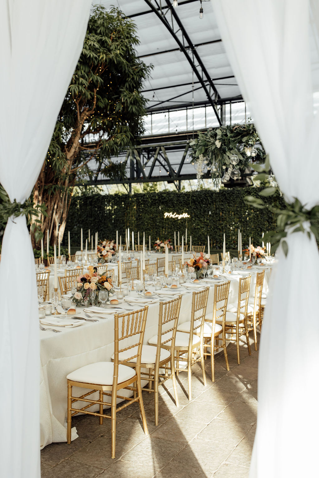 Planterra Conservatory wedding reception in West Bloomfield Township MI