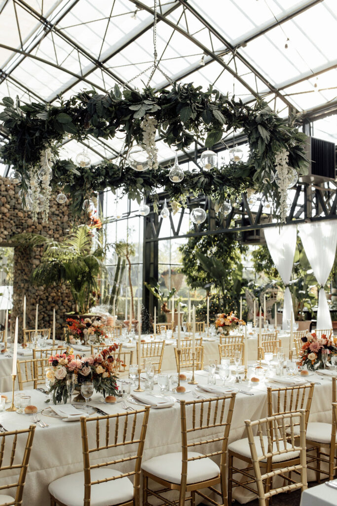 Planterra Conservatory wedding reception in West Bloomfield Township MI