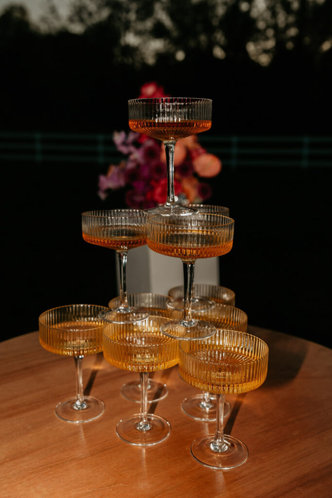 Champagne tower