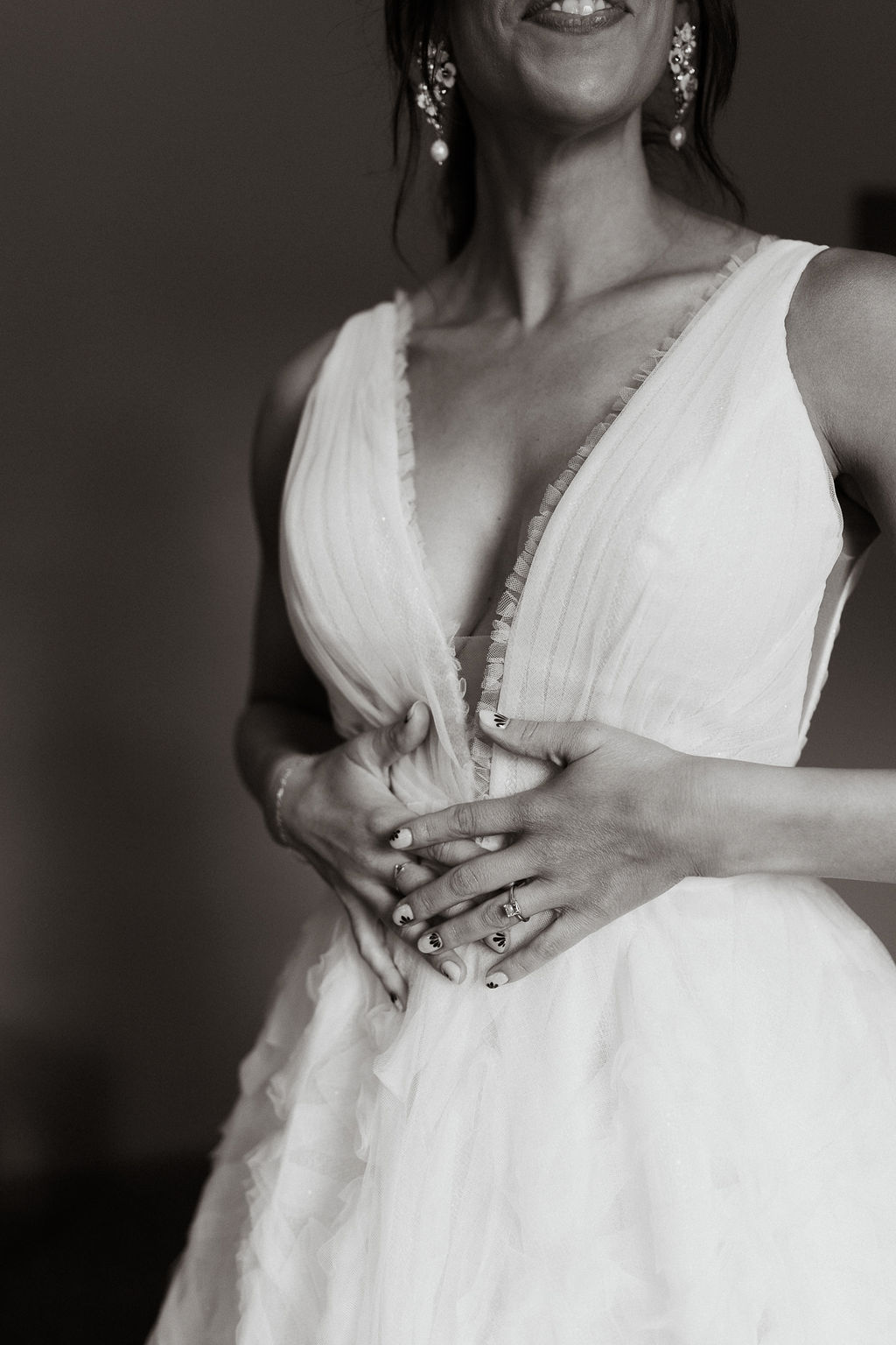 Indoor bridal portraits